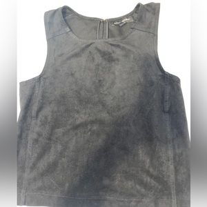 Fau leather crop top